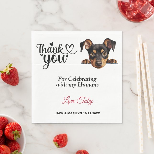 German Pinscher Paper Napkins (Insitu)