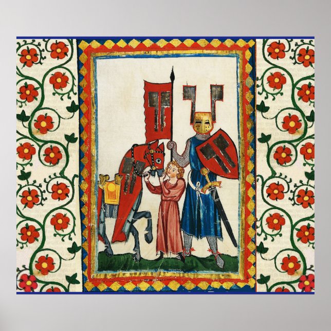 GERMAN POET AS TEUTONIC KNIGHT MEDIEVAL MINIATURE  POSTER (Front)