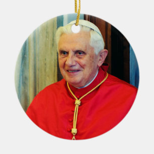 German Pope Benedict Ceramic Tree Decoration