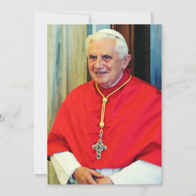 German Pope Benedict Thank You Card (Front)
