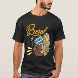 German Pretzel Wurst Bavarian Festival Dirndl Deut T-Shirt