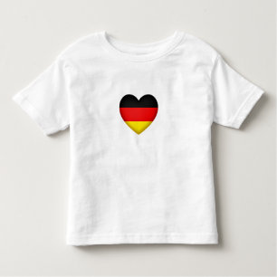 German Pride Black Red Gold Heart Emblem Toddler T-Shirt