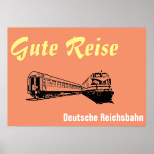 German railway poster
