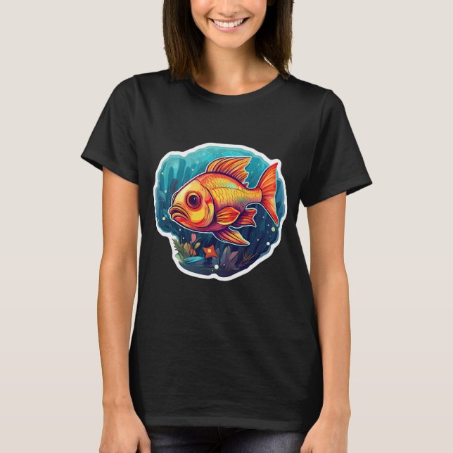German Ram Cichlid T-Shirt (Front)
