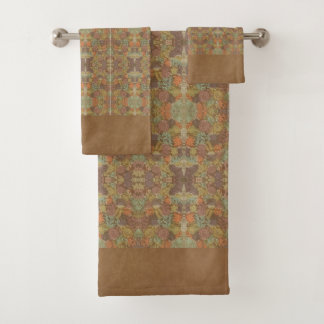 German Renaissance Vintage Pattern Floral  Bath Towel Set