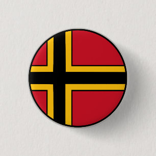German Resistance Flag 3 Cm Round Badge