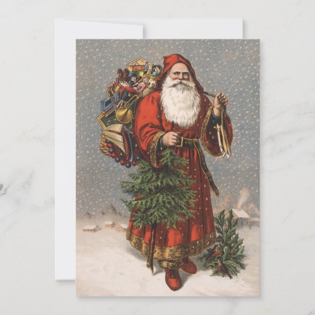 German Santa Christmas Card (Front)
