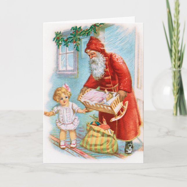 German Santa Christmas card (Front)