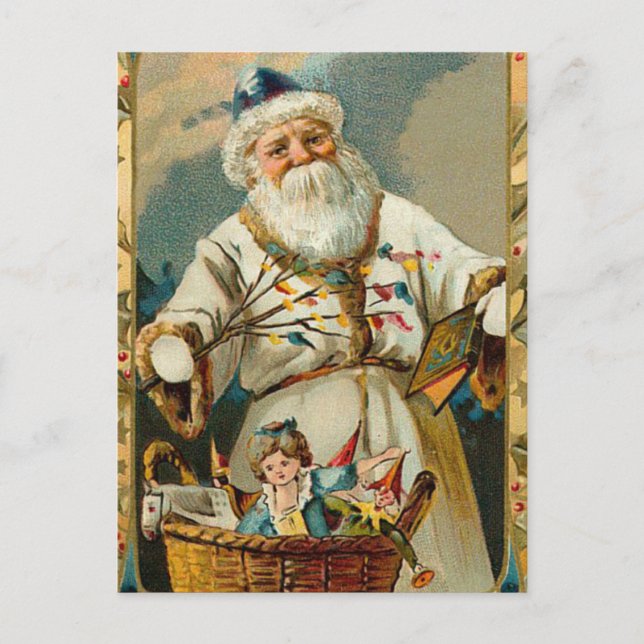 German Santa Christmas Postcards (Front)