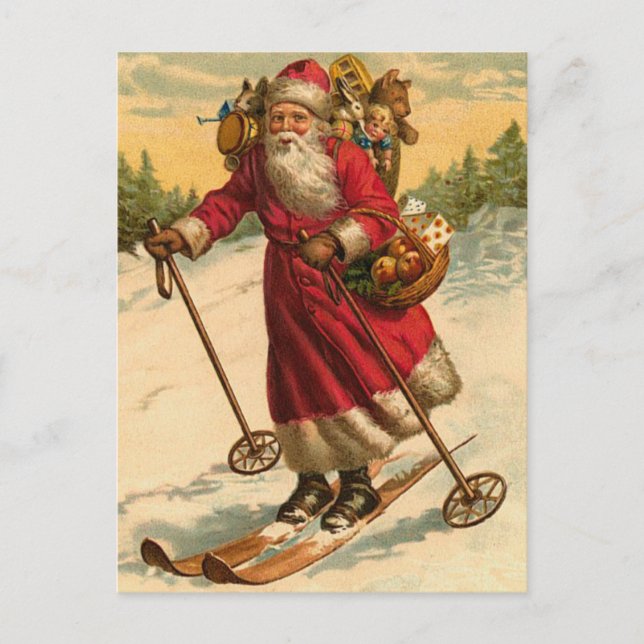 German Santa Christmas Postcards (Front)