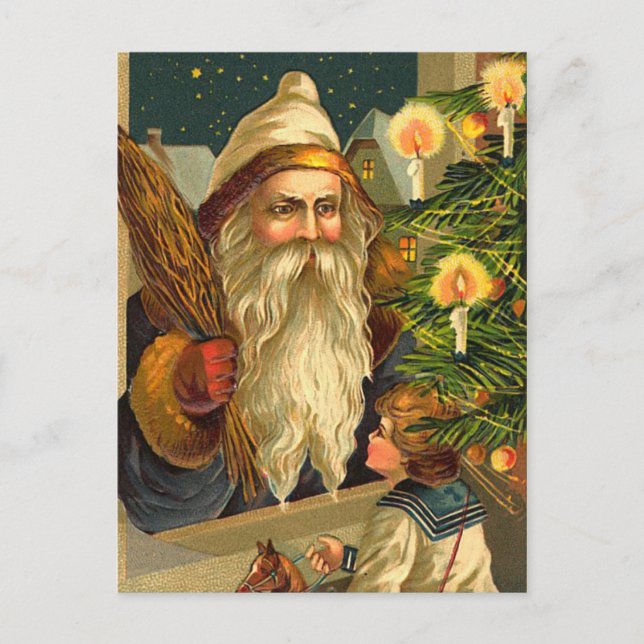 German Santa Christmas Postcards (Front)