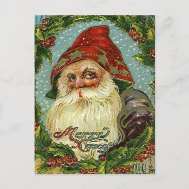 German Santa Claus Postcard (Front)