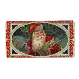 German Santa Labels