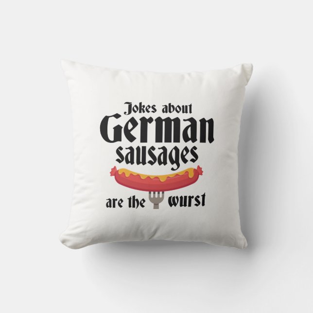 German Sausages Cushion (Front)