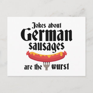 German Sausages Postcard