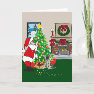 german shepard holiday card