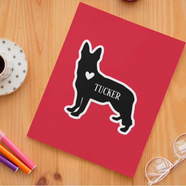 German Sheperd Breed  Silhouette Custom Name (Creator Uploaded)