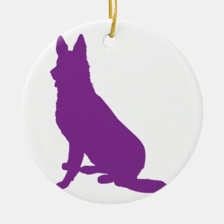 GERMAN SHEPHERD #40 CERAMIC TREE DECORATION