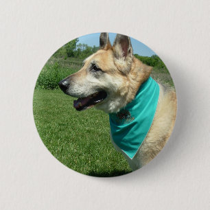 German Shepherd 6 Cm Round Badge