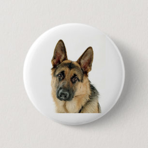 German Shepherd 6 Cm Round Badge