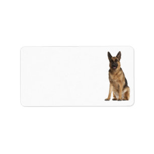 German Shepherd Address Label