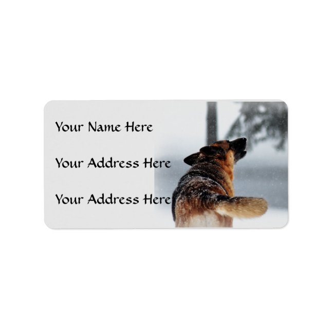 German Shepherd Address Labels (Front)