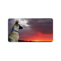 German Shepherd Address Labels