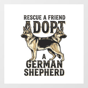 German Shepherd Adoption Vintage Rescue Dog Shirt 