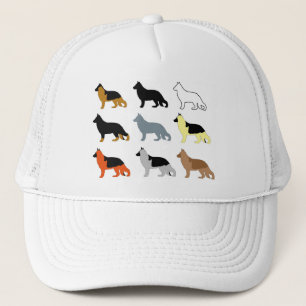 german shepherd all colours silos trucker hat