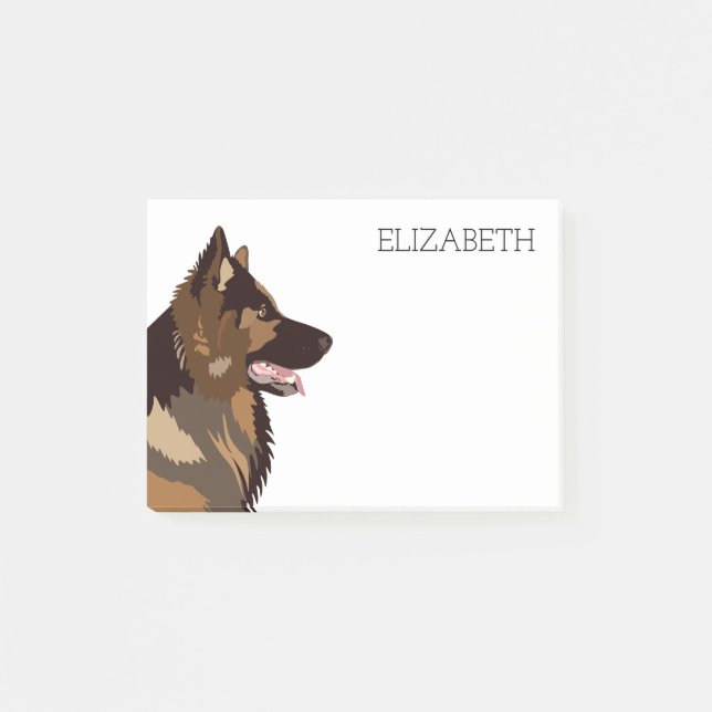 German Shepherd | Alsatian Post-it Notes (Front)