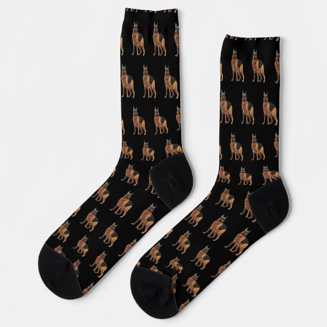 German Shepherd Alsatian Socks (Left)