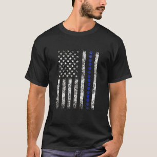 German Shepherd American Flag Canine Veterans Day T-Shirt