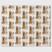 German Shepherd and Dalmatian with Santa hats