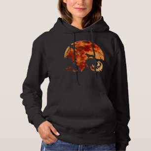 German Shepherd And Moon Halloween Costume Pumpkin Hoodie