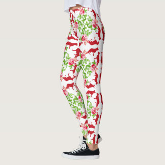 German Shepherd and Roses Leggings