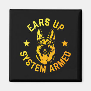 German Shepherd Art For Men Women German Shepherd  Magnet
