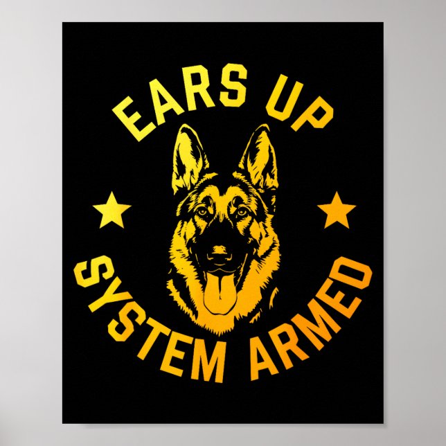 German Shepherd Art For Men Women German Shepherd  Poster (Front)