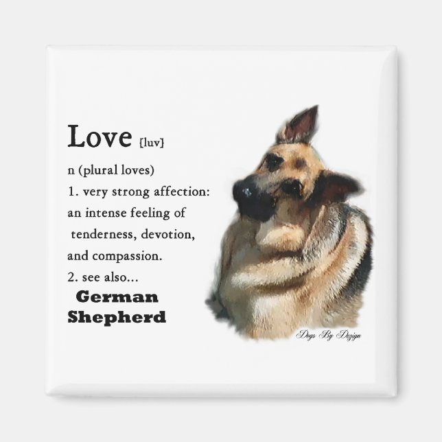 German Shepherd Art Gifts Magnet (Front)