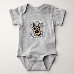 German Shepherd Baby Bodysuit