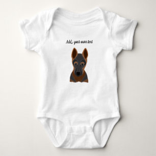 German Shepherd Baby Bodysuit