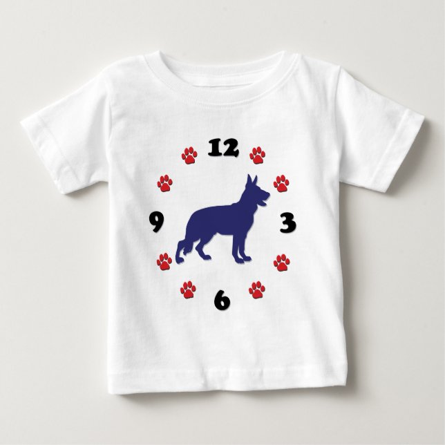 German Shepherd Baby T-Shirt (Front)