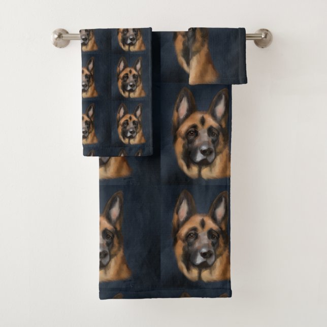 GERMAN SHEPHERD    BATH TOWEL SET (Insitu)