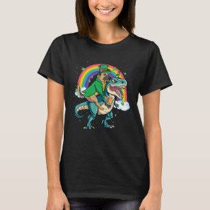 German Shepherd Beer Dino Rex Horn Rainbow T-Shirt