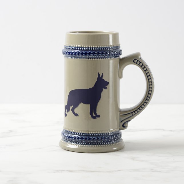 German Shepherd Beer Stein (Right)