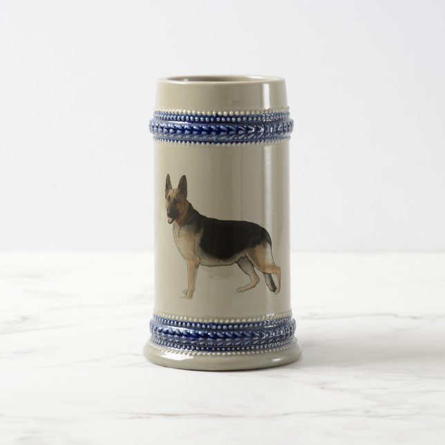 German Shepherd Beer Stein (Center)