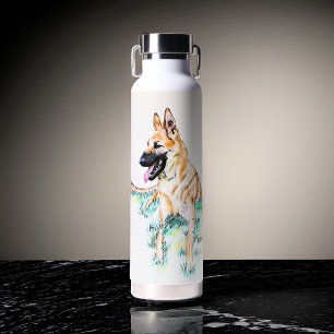 German Shepherd Belgian Malinois Dog Water Bottle