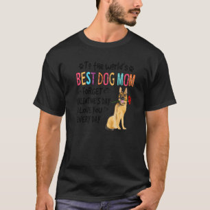 German Shepherd Best Dog Mum Valentines Day Funny  T-Shirt