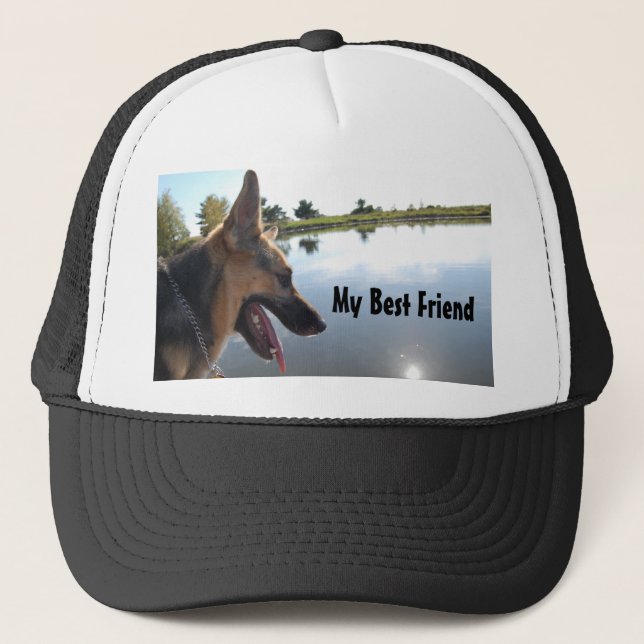 German Shepherd Best Friend Trucker Hat (Front)