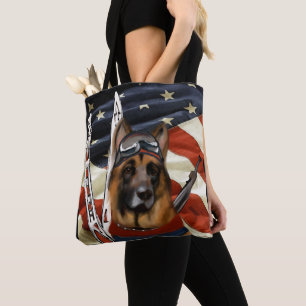 GERMAN SHEPHERD BIATHLON  TOTE BAG