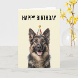 German Shepherd Birthday Celebration Card